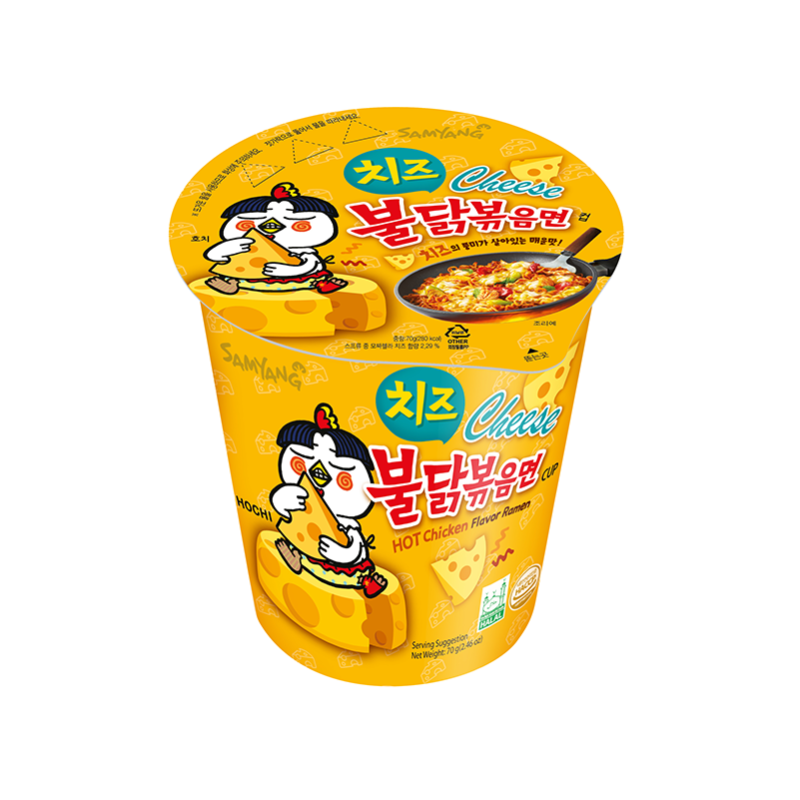 Buldak Ramen Cheese Naturally and Artificially Flavor(cup)