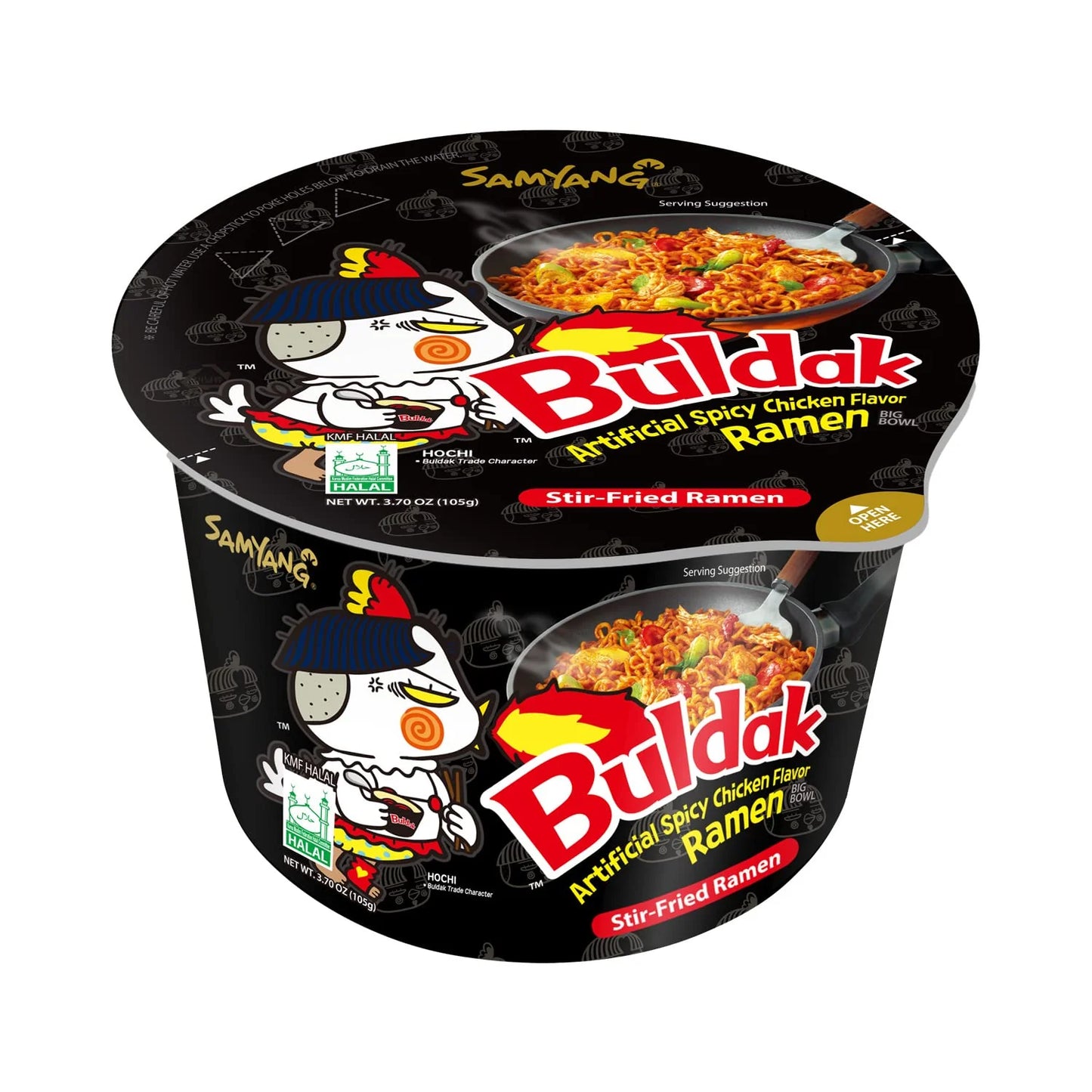 Buldak Ramen Artifial Spicy Chicken Flavor(bowl)
