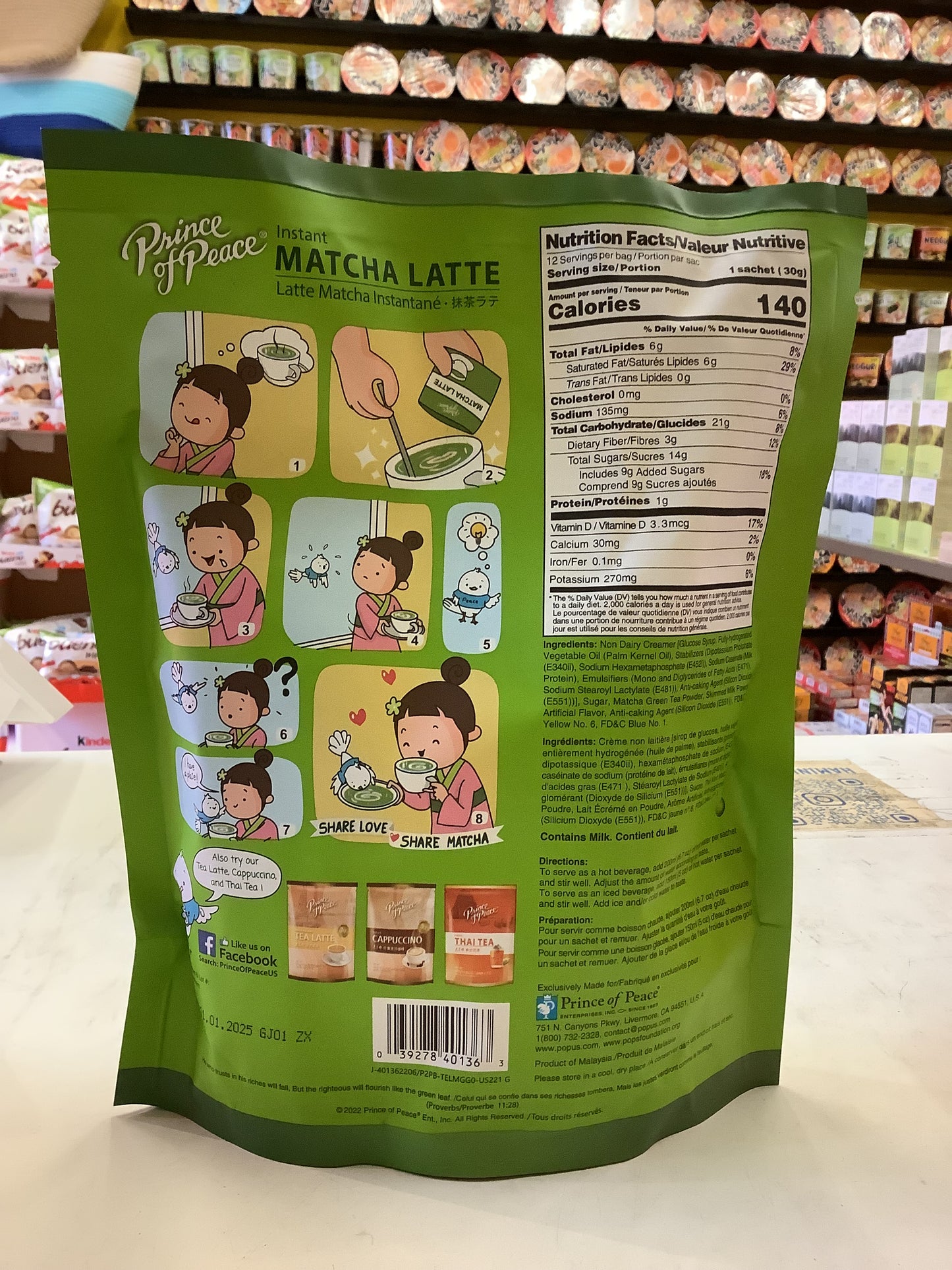 Latte Matcha Instantane