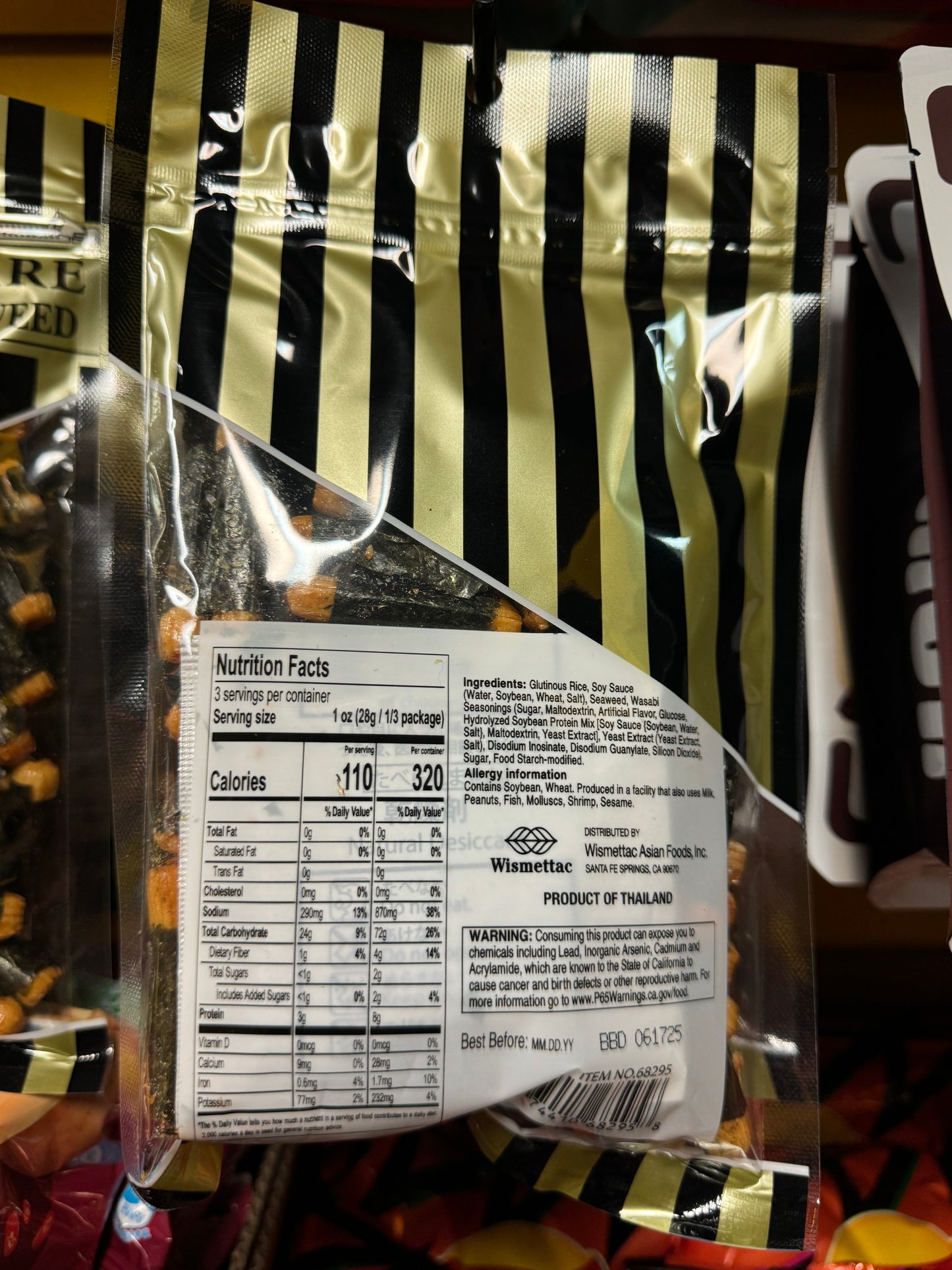 Rice Cracker With Wasabi