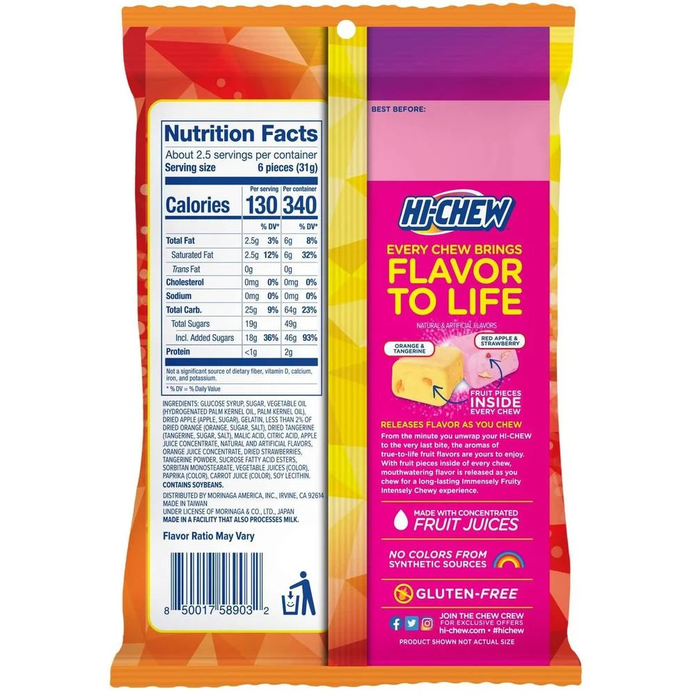 HI-CHEW Plus Fruit Pieced Inside!