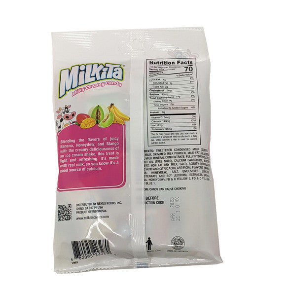 Milkita-Milky Creamy Vanilla Candy(Tropical Mix)Banana Honeydew Mango