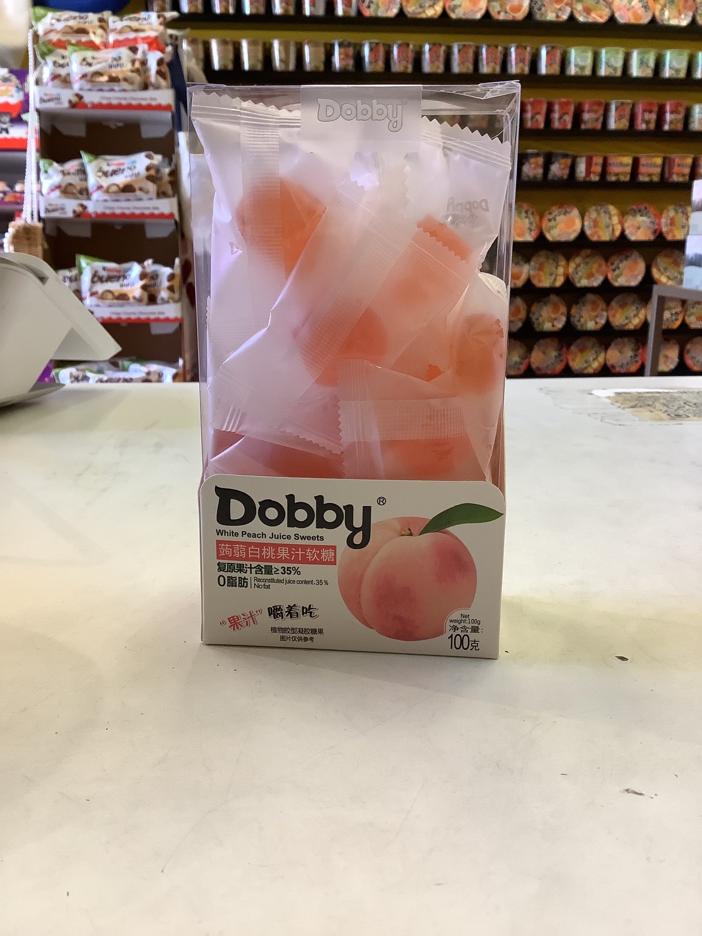 Dobby White PEACH Juice Sweets Jelly白桃果汁软糖