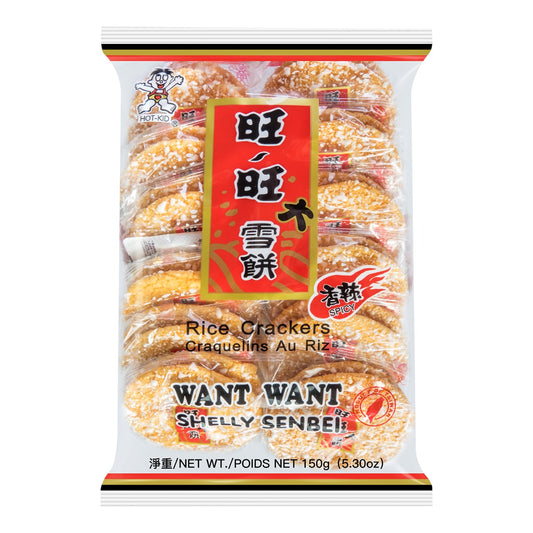 旺旺雪月 （照烧味）Want Want Teriyaki Rice Crackers