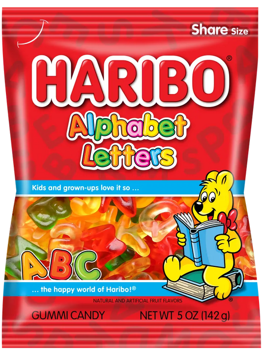 Haribo Alphabet Letters